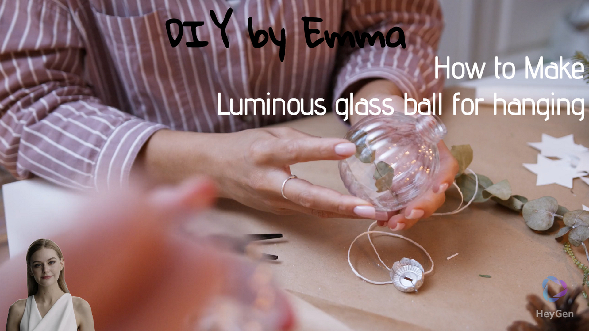 How To Make Luminous glass ball for hanging